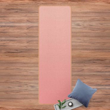 Yogamat kurk Colour Gradient Licht Pink