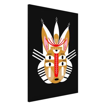 Magneetborden Collage Ethno Mask - Rabbit