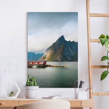 Canvas schilderijen Fisherman's House In Sweden