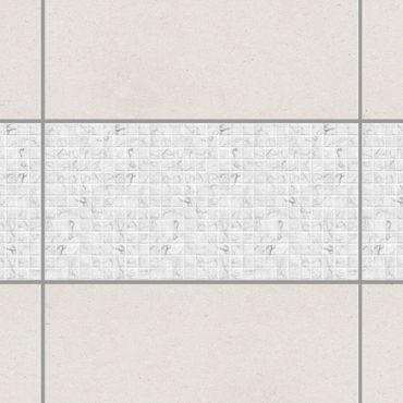 Tegelstickers Mosaic Tile Marble Look Bianco Carrara
