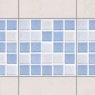Tegelstickers Mosaic Tiles Light Blue