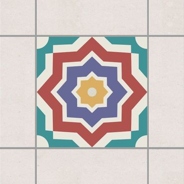 Tegelstickers Moroccan tile star pattern