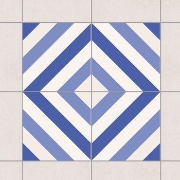 Tegelstickers Tile Sticker Set - Moroccan tiled backsplash from 4 tiles