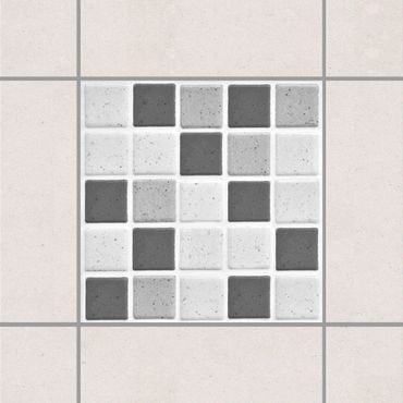 Tegelstickers Mosaic Tiles Gray