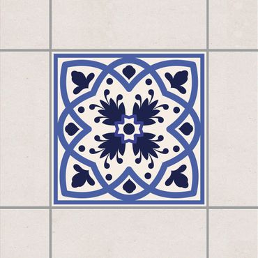Tegelstickers Portuguese tile white