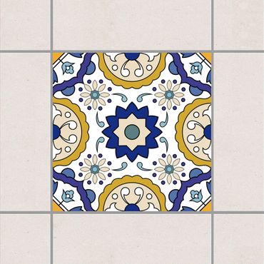 Tegelstickers Portuguese tile panel from 4 Azulejo tiles