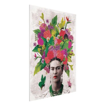 Forex schilderijen Frida Kahlo - Flower Portrait