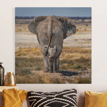 Canvas schilderijen - Cheeky Elephant