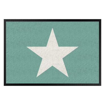 Deurmatten Star In Turquoise