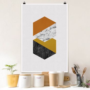 Posters Geometrical Hexagons