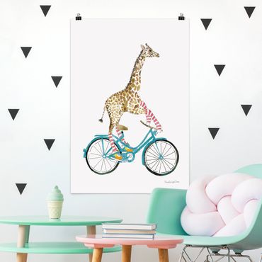 Poster - Giraffe on a joy ride II