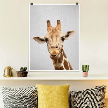 Poster - Giraffe Gundel - Hochformat 3:4