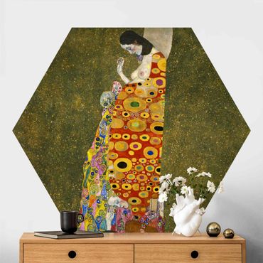 Hexagon Behang Gustav Klimt - Hope II