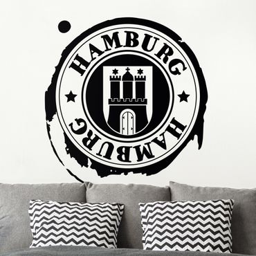 Muurstickers Hamburg Logo Design