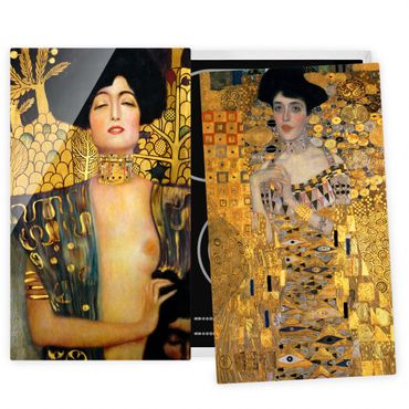 Kookplaat afdekplaten Gustav Klimt - Judith and Adele