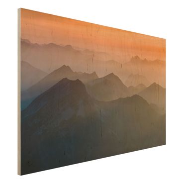 Houten schilderijen View From The Zugspitze Mountain