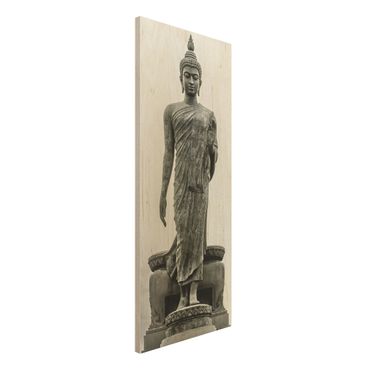Houten schilderijen Buddha Statue