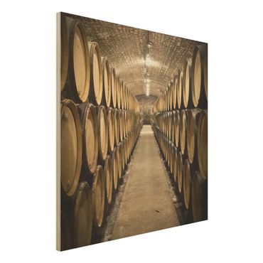 Houten schilderijen Wine cellar