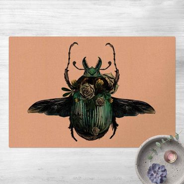 Kurk mat Illustration Floral Beetle