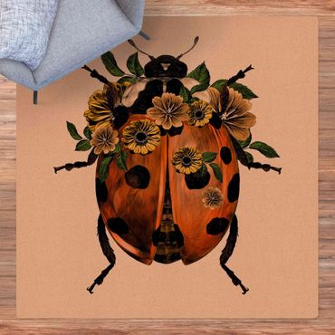 Kurk mat Illustration Floral Ladybird
