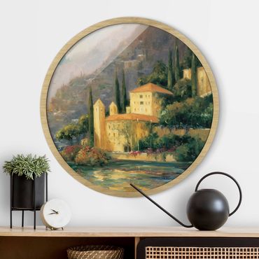 Rond schilderijen Paesaggio italiano - Casa di campagna