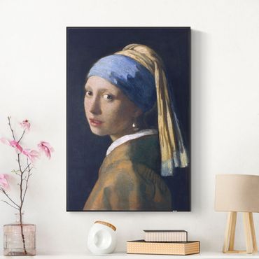 Akoestisch schilderij - Jan Vermeer Van Delft - Girl With A Pearl Earring