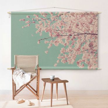 Wandtapijt - Japanese Cherry Blossoms