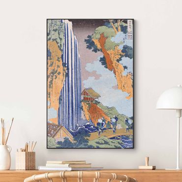 Verwisselbaar schilderij - Katsushika Hokusai - Ono Waterfall