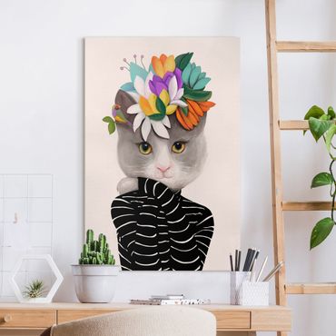 Canvas schilderijen - Cats In Turtlenecks
