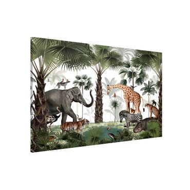 Magneetborden - Kingdom of the jungle animals