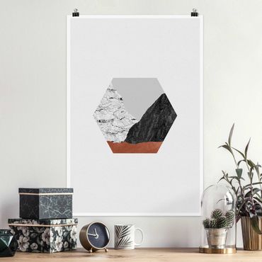 Posters Copper Mountains Hexagonal Geometry