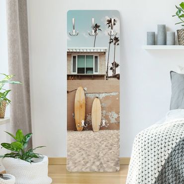 Wandkapstokken houten paneel - Live Your Dream In California
