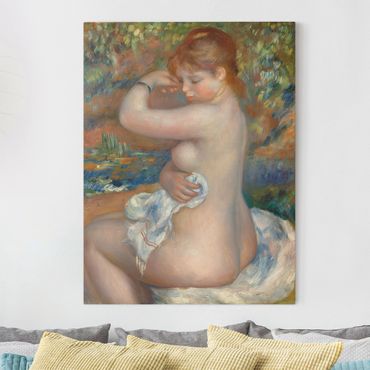 Canvas schilderijen Auguste Renoir - After the Bath