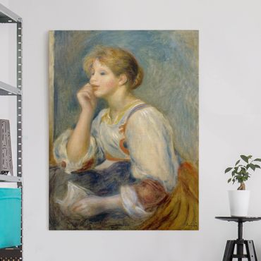 Canvas schilderijen Auguste Renoir - Woman with a Letter