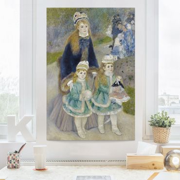 Canvas schilderijen Auguste Renoir - Mother and Children (The Walk)