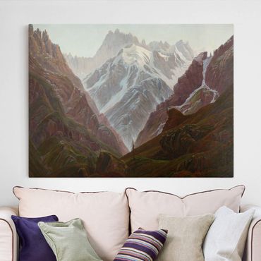 Canvas schilderijen Carl Gustav Carus - High Mountains