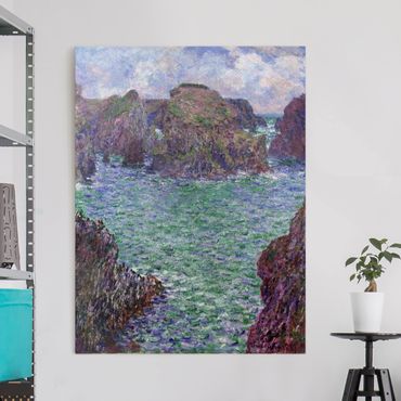 Canvas schilderijen Claude Monet - Port-Goulphar, Belle-Île