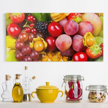 Canvas schilderijen Colourful Exotic Fruits