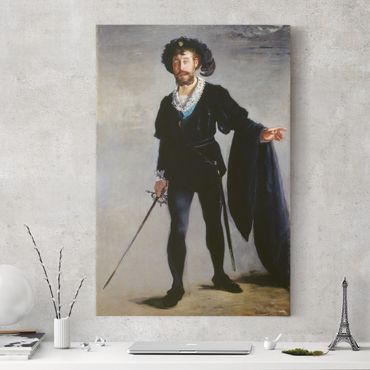 Canvas schilderijen Edouard Manet - Jean-Baptiste Faure in the Role of Hamlet