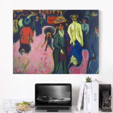 Canvas schilderijen Ernst Ludwig Kirchner - Street in Dresden
