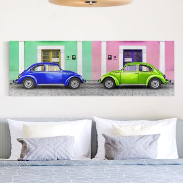 Canvas schilderijen Coloured Beetles