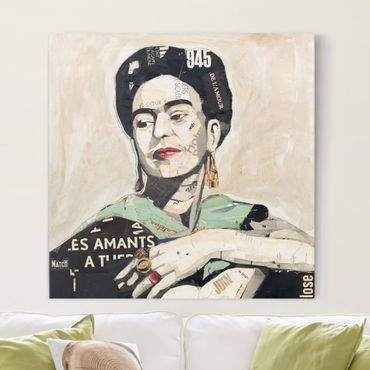 Canvas schilderijen Frida Kahlo - Collage No.4