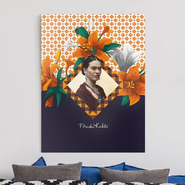 Canvas schilderijen Frida Kahlo - Lilies