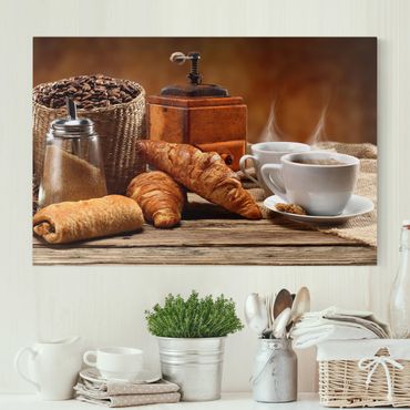 Canvas schilderijen Breakfast Table