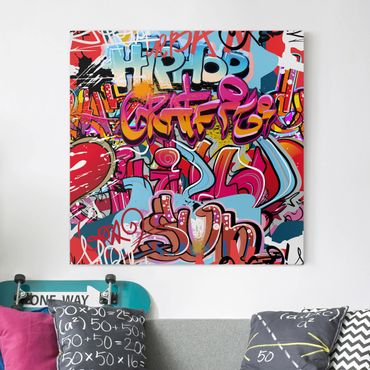 Canvas schilderijen Hip Hop Graffiti
