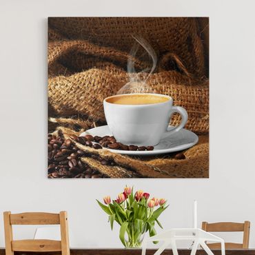 Canvas schilderijen Morning Coffee