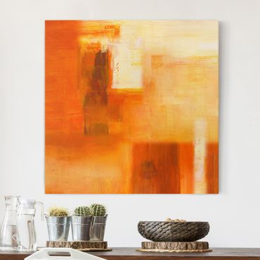 Canvas schilderijen Composition In Orange And Brown 02