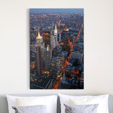 Canvas schilderijen Manhattan Lights