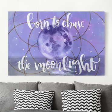 Canvas schilderijen Moon Child - Moonlight