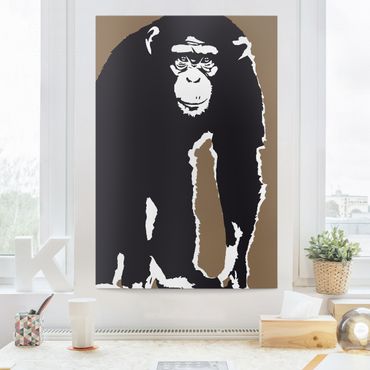 Canvas schilderijen Chimpanzee